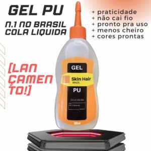 imagem de produto cola liquida gel pu para fabricar mega hair adesivo nanopele invisível