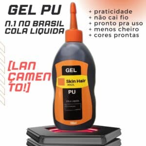 imagem de produto cola liquida gel pu para fabricar mega hair adesivo