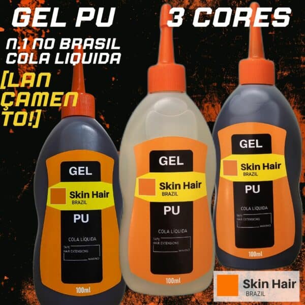 gel pu cola liquida 3 cores